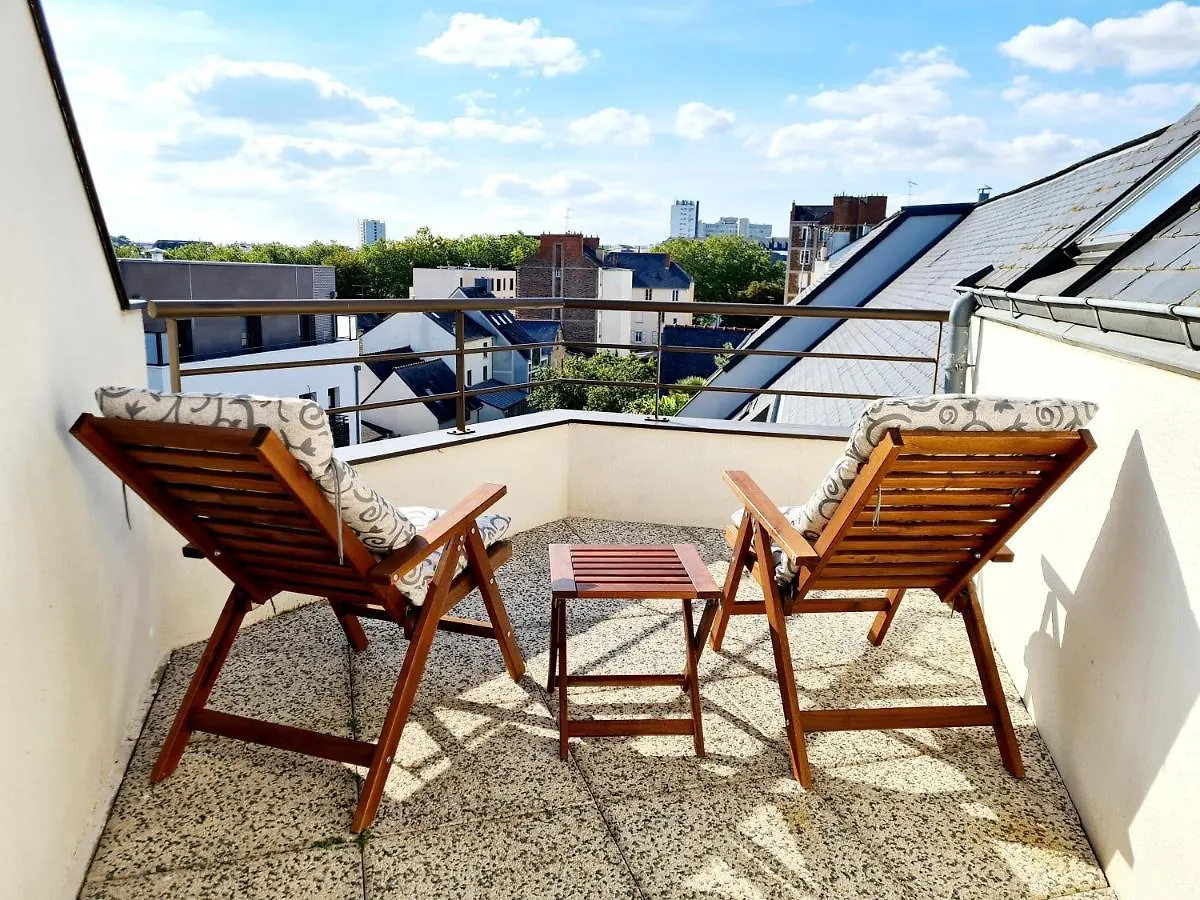 Chambre Avec Terrasse Privative Rennes Homestay